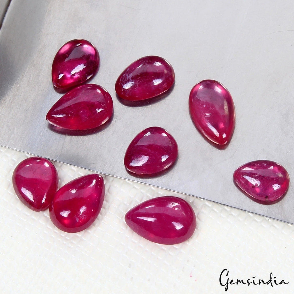 8.50Ct Mozambique Ruby Extreme Quality Premium Jewelry Making Loose Gems 6-8mm