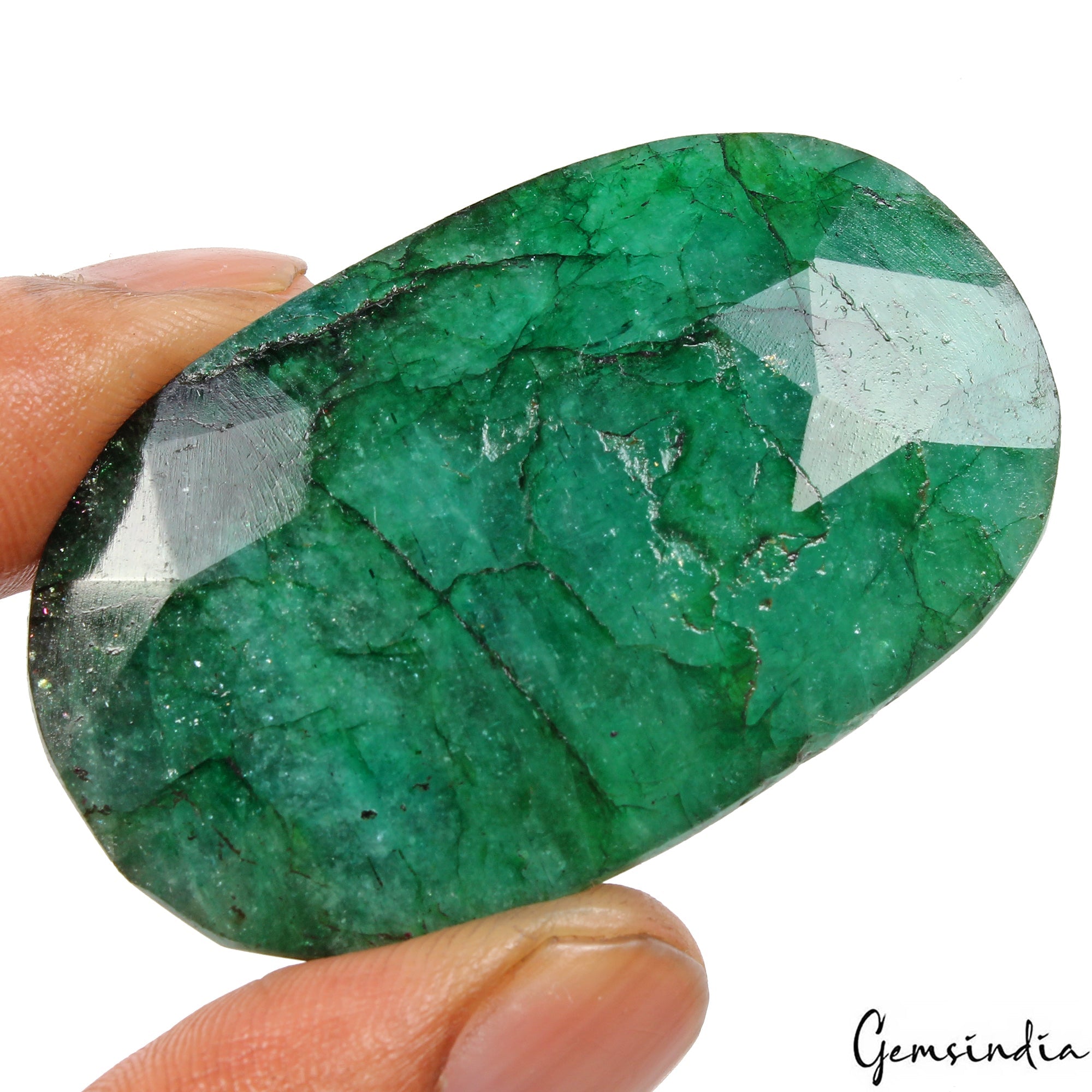 230 Cts Natural Green Emerald Oval Cut Loose Earth mined Brazil Huge Gemstone