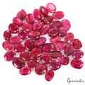 500 Cts/44 Pcs Natural Red USA Beryl Bixbite Oval Cut Loose Gems Lot For Jewelry