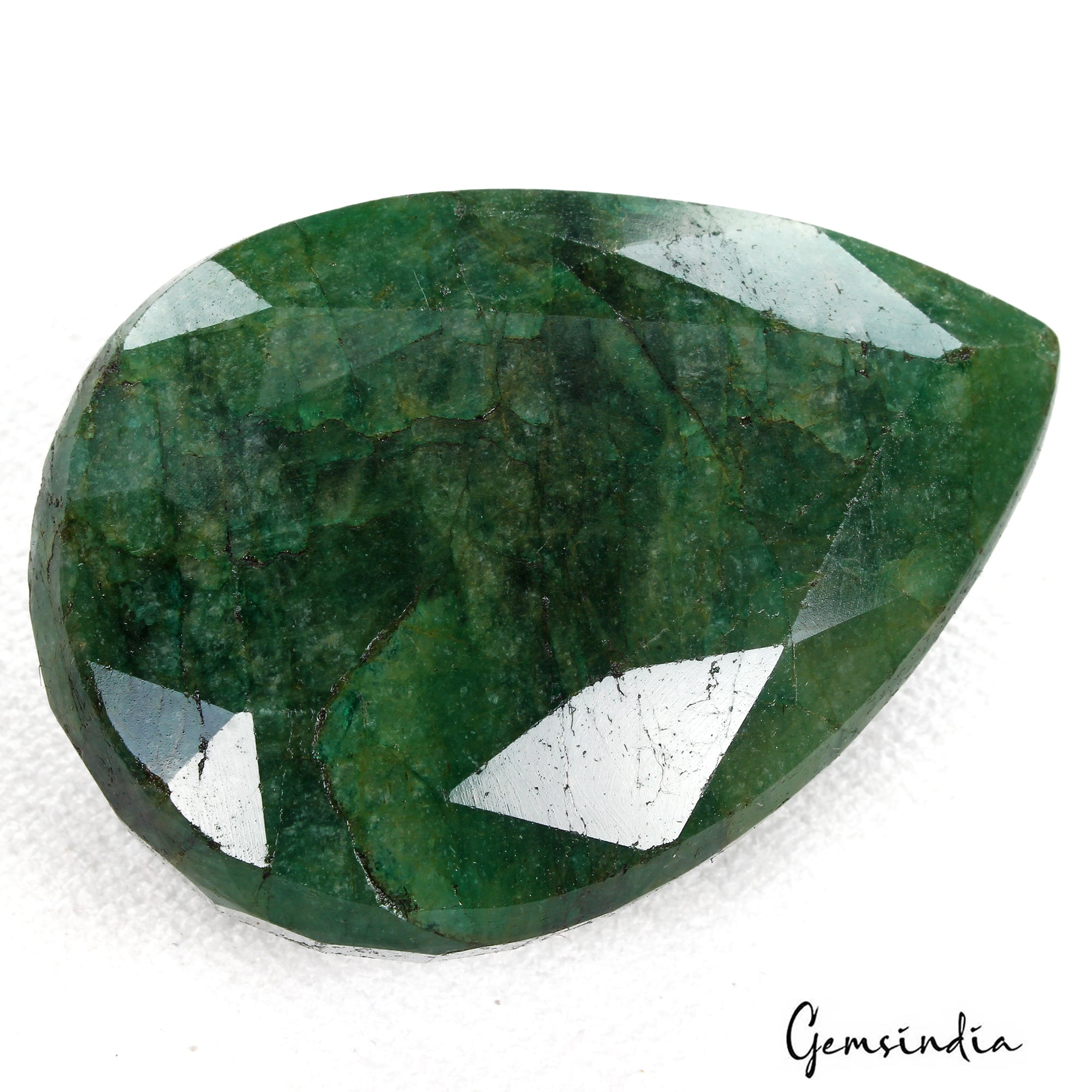 470 Ct Natural Green Brazilian Emerald Pear Faceted Earth Mined Huge Size Gems