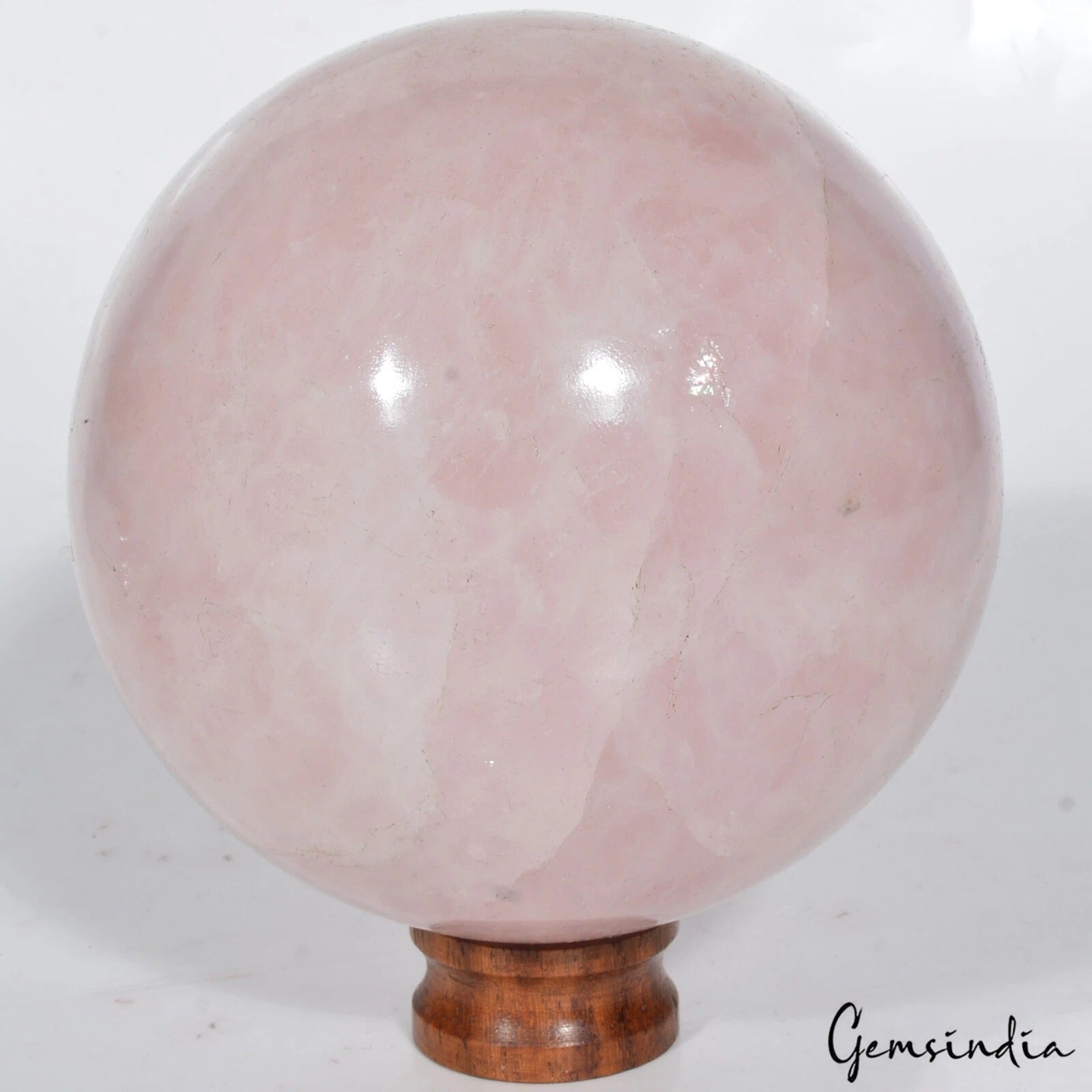 Rose Quartz Sphere, Untreated — 3.4 Inch in diameter, 4670 Ct, Madagascar