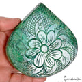 Natural Green Brazilian Emerald With Floral Carving Earth Mine 2650 Ct Loose Gem
