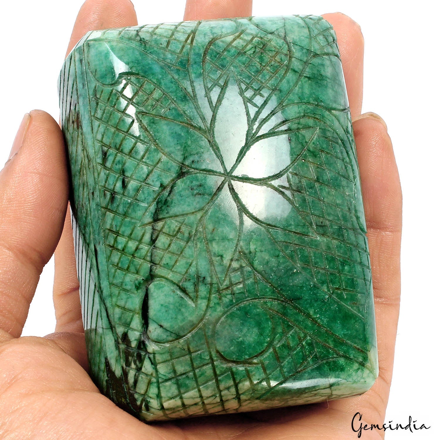 2430 Ct Natural Green Emerald Earth Mined Carving Museum Huge Size Loose Gems
