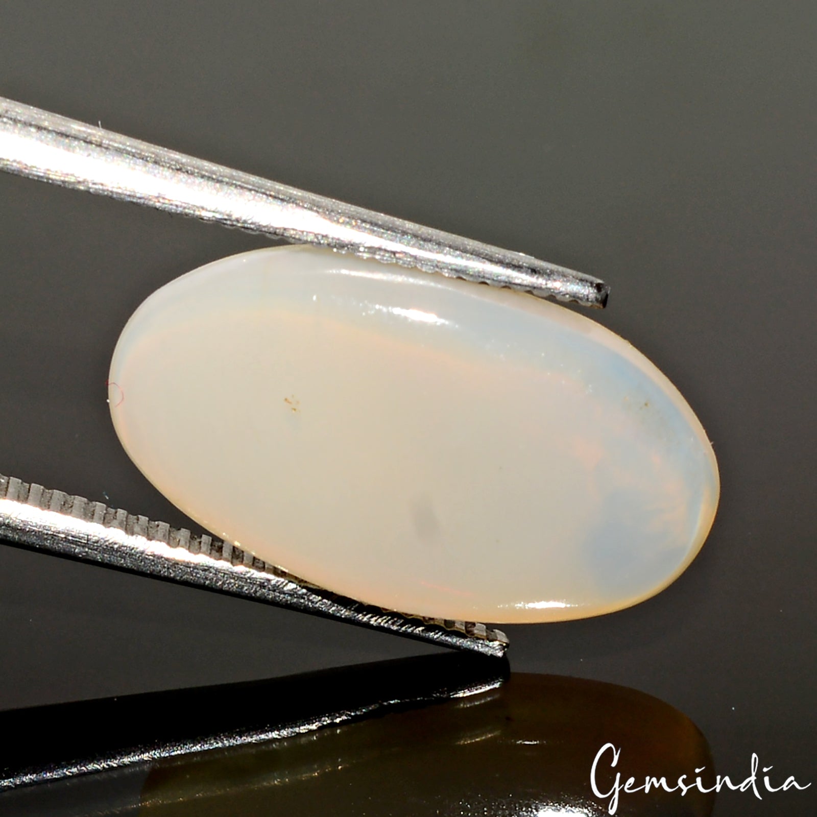 Natural White Fire Opal Australian Untreated 4.30 Cts Certified Loose Gemstone