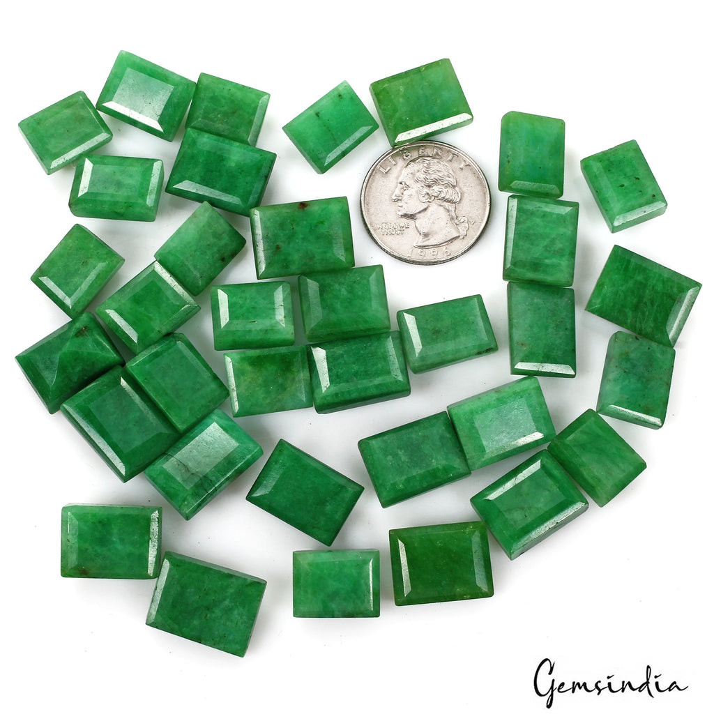 500 Ct/35 Pcs Natural Brazilian Green Emerald Baguette Cut Loose Gem For Jewelry