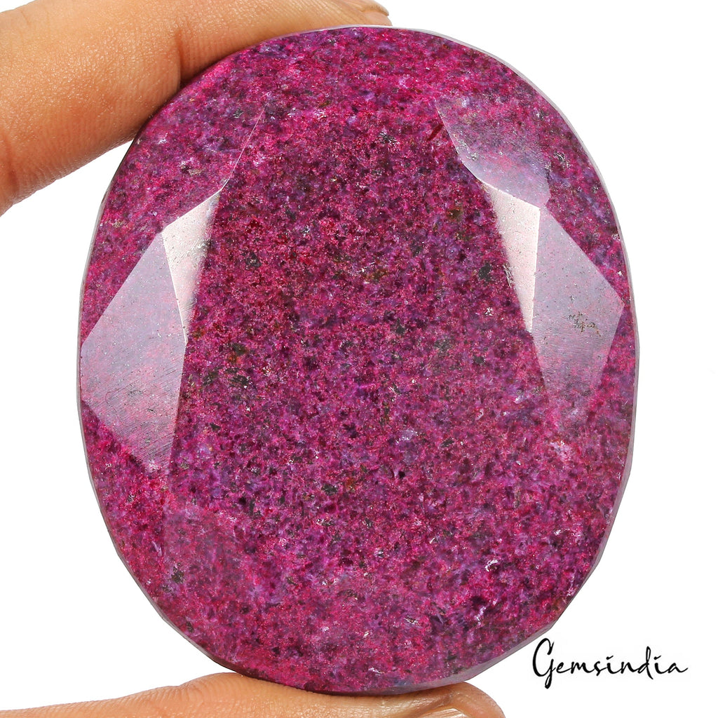 Certified 1970 Ct Natural African Red Ruby Oval Faceted Cut Huge Size Loose Gem