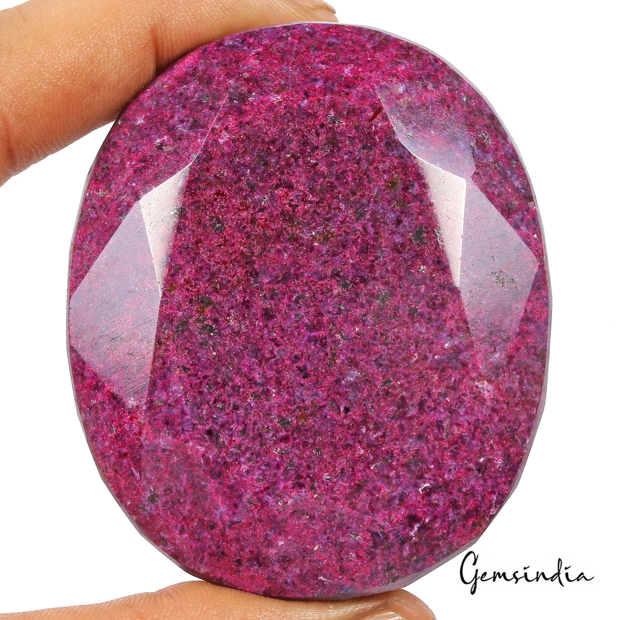 Certified 1970 Ct Natural African Red Ruby Oval Faceted Cut Huge Size Loose Gem