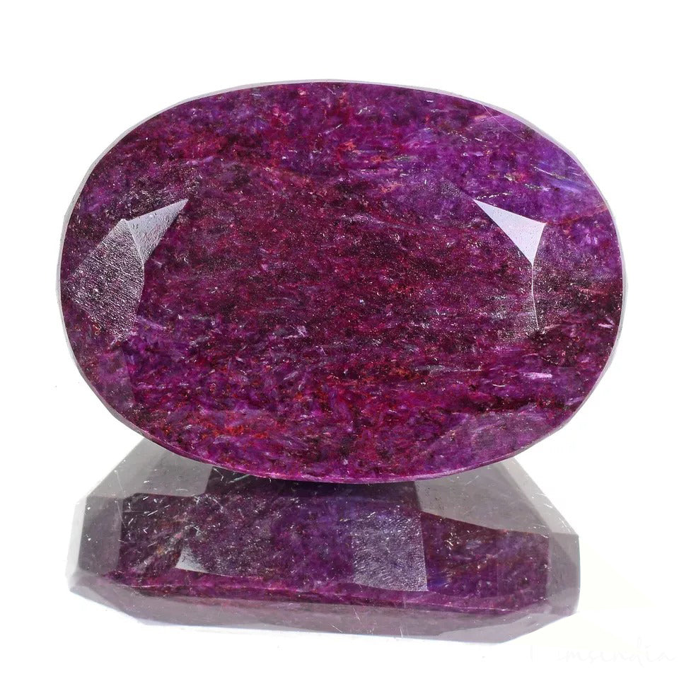 970 Ct Natural Red Ruby Oval Cut Faceted Earth Mined Huge Size Loose Gemstone