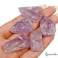 200 Ct/5Pcs Natural Untreated Purple Amethyst Druzy Flat Back Mix Cut Loose Gems