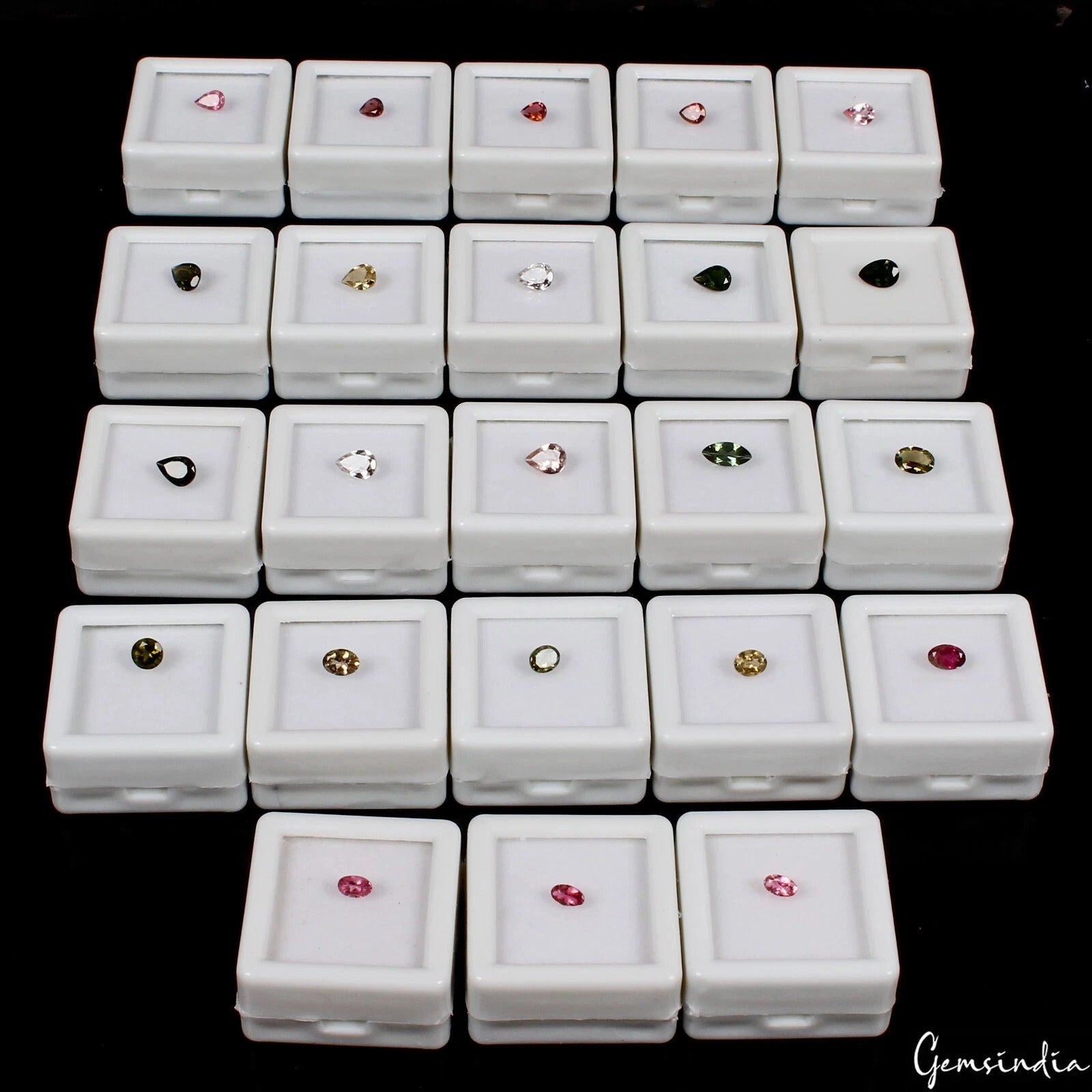 10.10 Ct/23 Pcs Natural Untreated Multi Color Tourmaline Mix Cut Loose Gems Lot