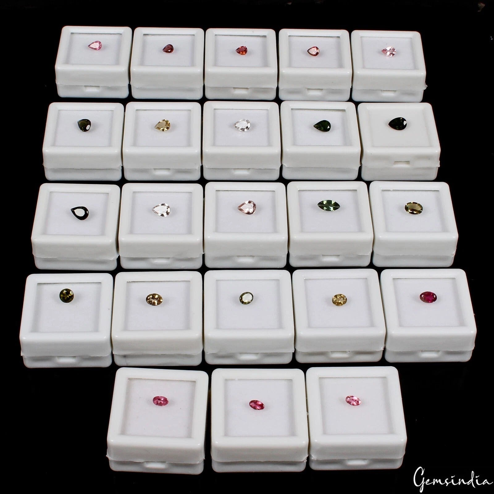 Tourmaline Lot, Loose Gemstone, Untreated, Multi Color — 23 Pieces, 4mm to 8mm, 10.10 Ct, Mozambique
