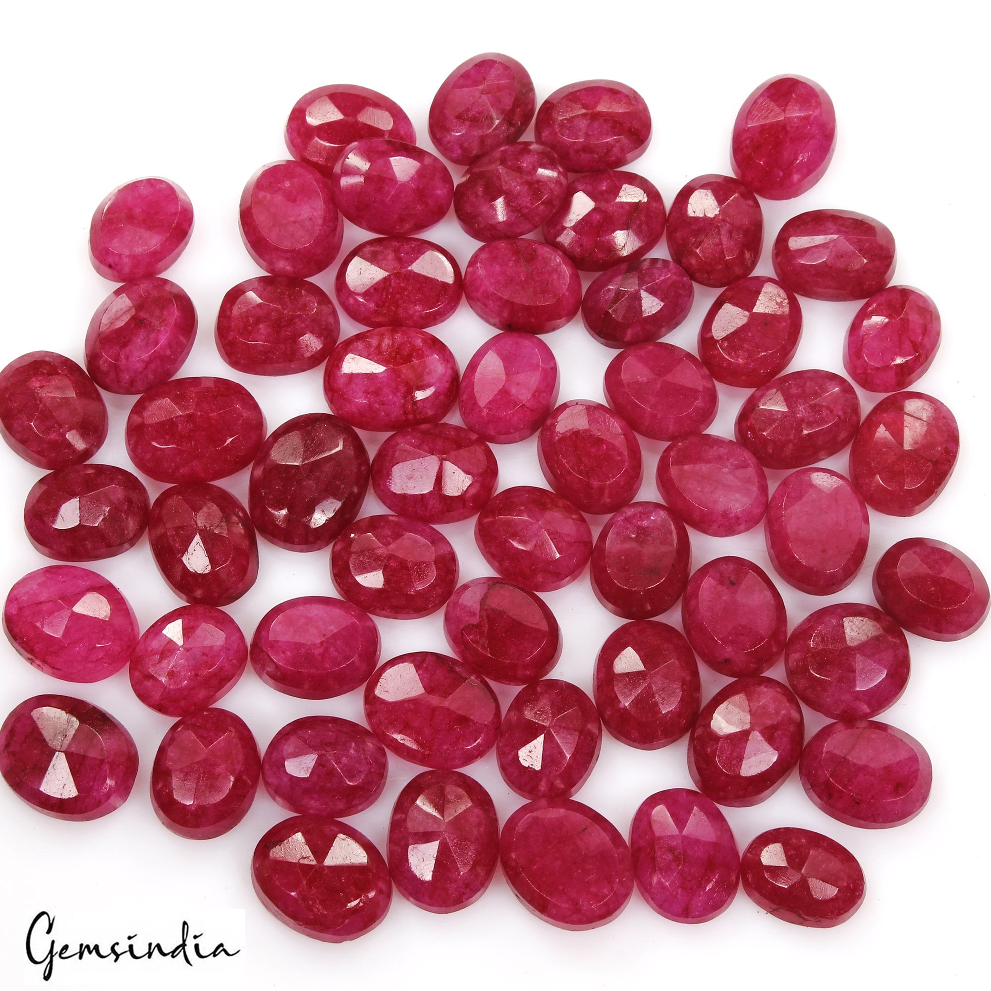 420 Ct Natural Red Pink Beryl Oval Cut Loose Wholesale Gemstone Lot 55 Pcs