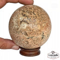 Moonstone Sphere, Peach — 3.1" in diameter, 550 Kg (2750 Ct)