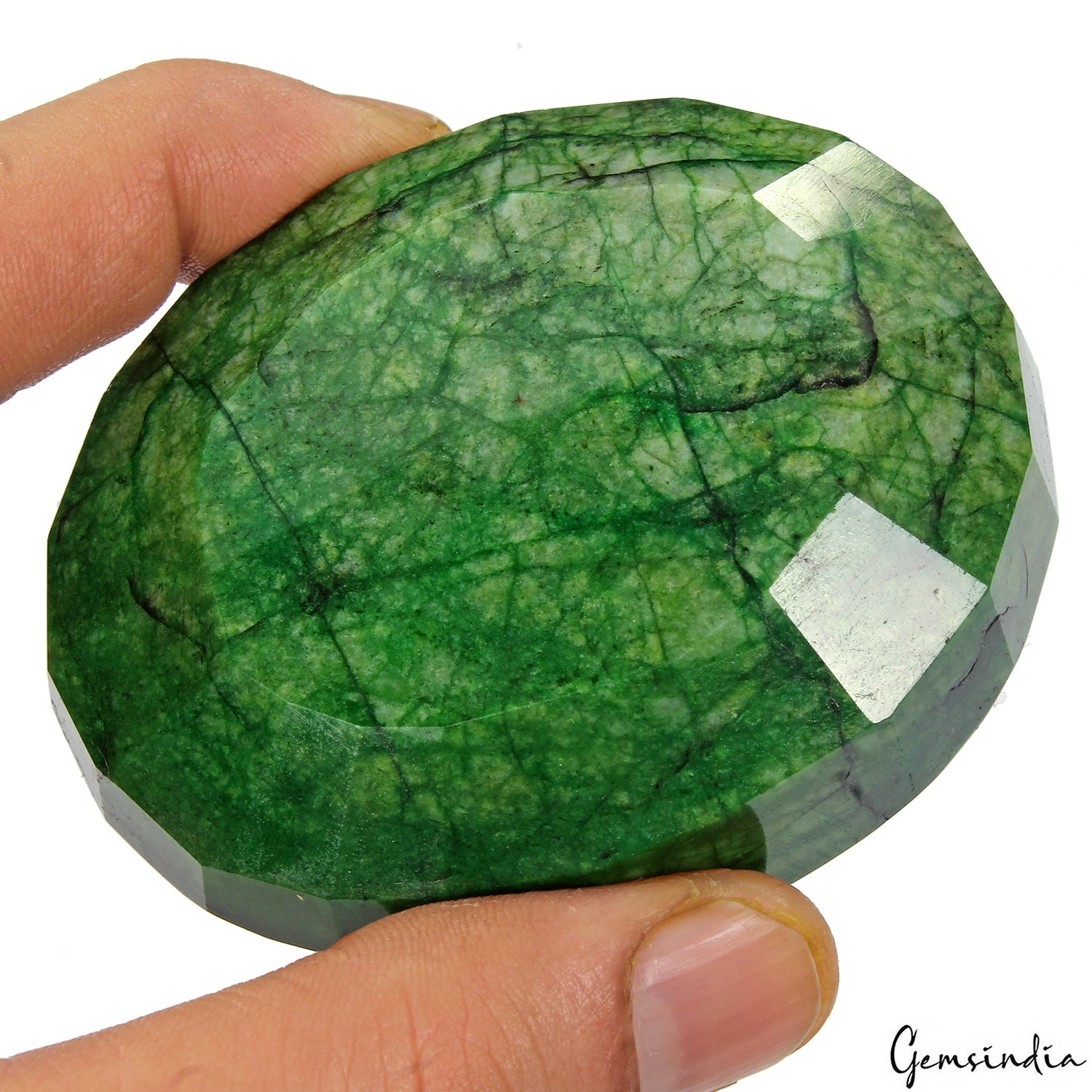 960 Ct Natural Green Emerald Oval Cut Faceted Earth Mined Gems From Colombia