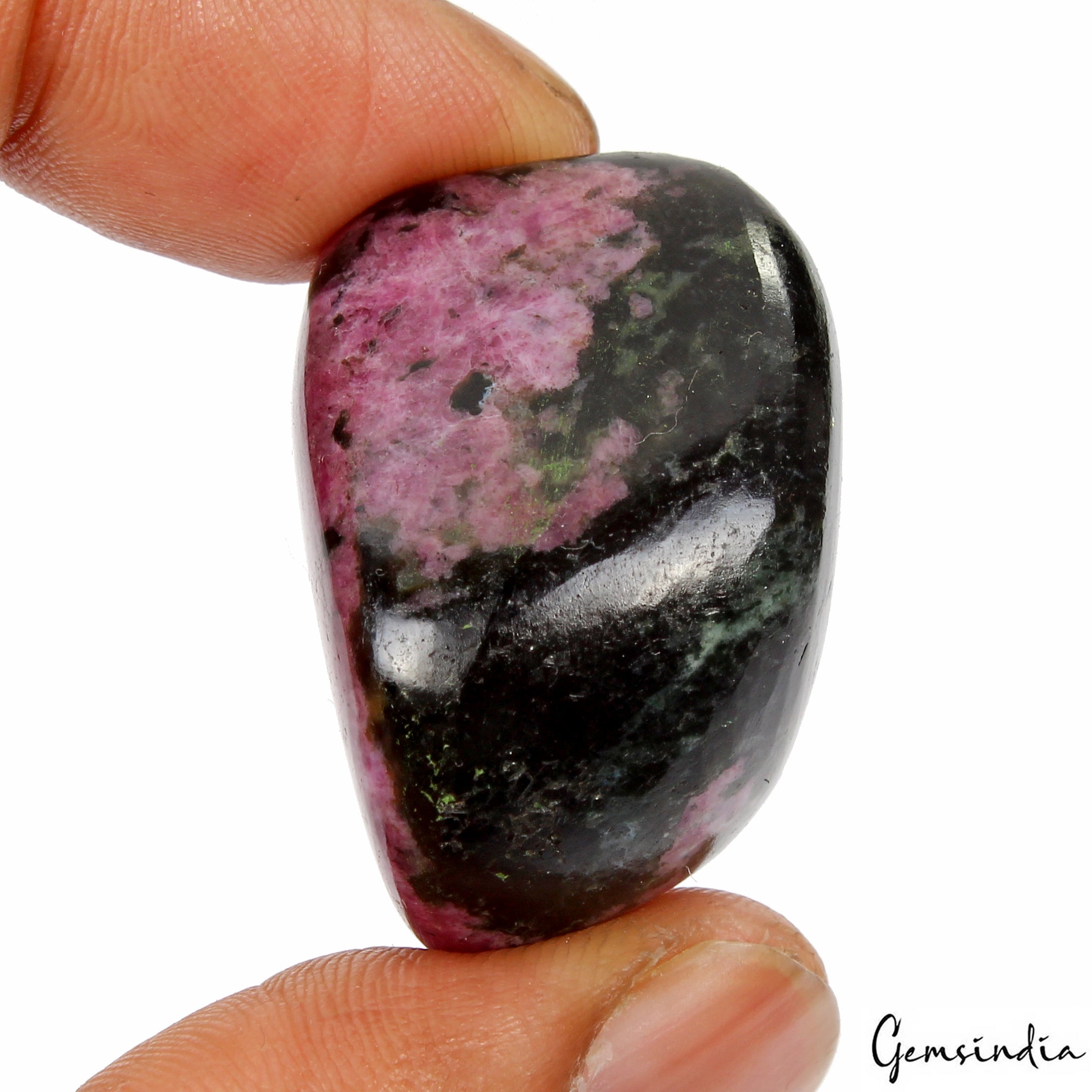 Certified 207.20Ct Natural Ruby Zoisite Crystal Healing Tumble Polished Gemstone