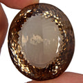 Quartz Loose Gemstone, Oval Faceted Cut, Untreated — 37x32x25 mm, 200 Ct, Madagascar