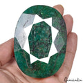1335 Cts Natural Dark Green Emerald Oval Faceted Earth Mined Huge Size Loose Gem