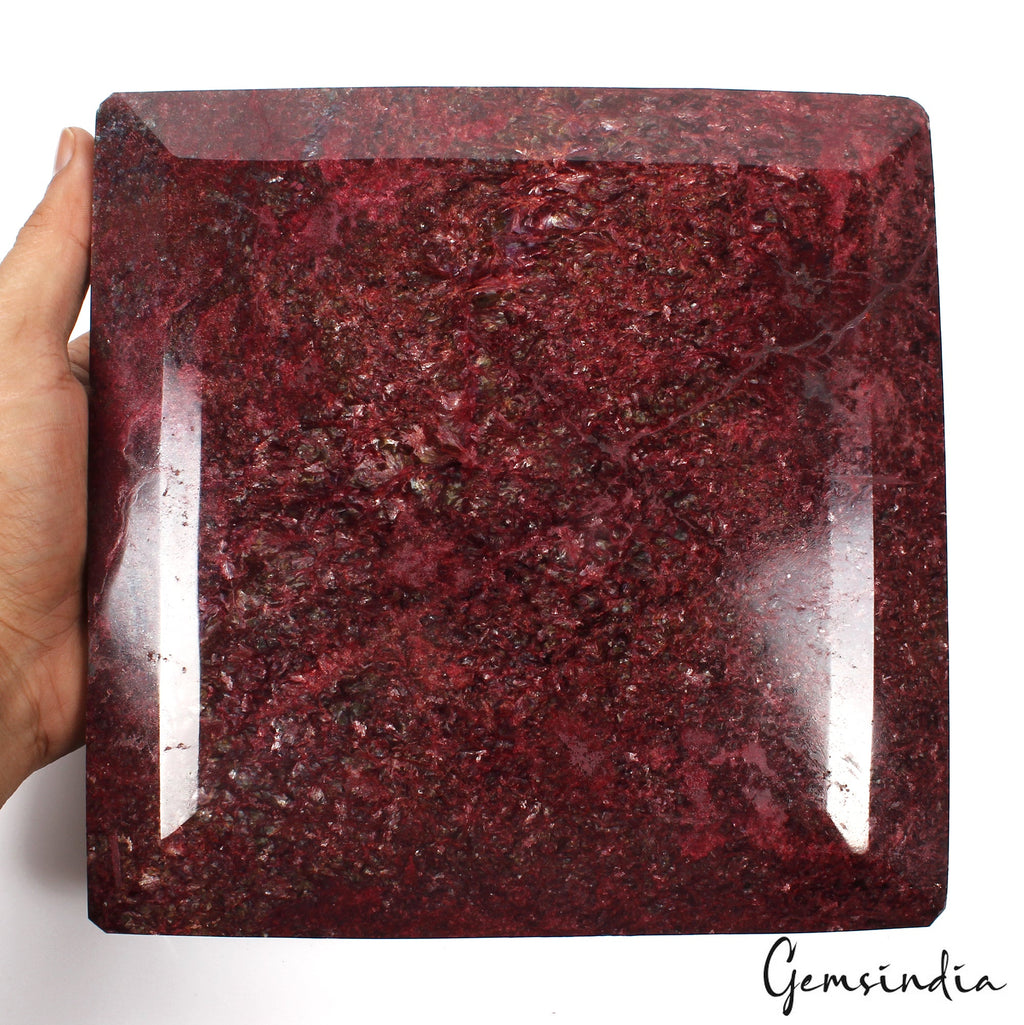 RARE 7.2 Kilo Natural HUGE Red Ruby Museum Grade Octagon Cut Loose Gemstone