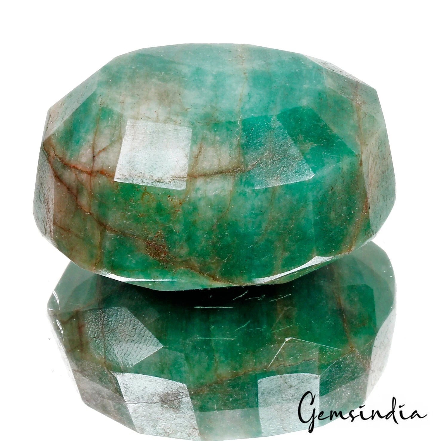 265.00 Ct Natural Blue Green Zambian Emerald Oval Cut Certified Loose Gemstone