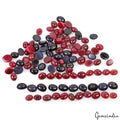 Certified 450 Cts/100 Pcs Natural Red Ruby Blue Sapphire Oval Cab Jewelry Gems
