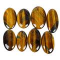 500 Cts/8 Pcs Natural Untreated Yellow Blue Pietersite Tiger Eye Oval Cab Gems