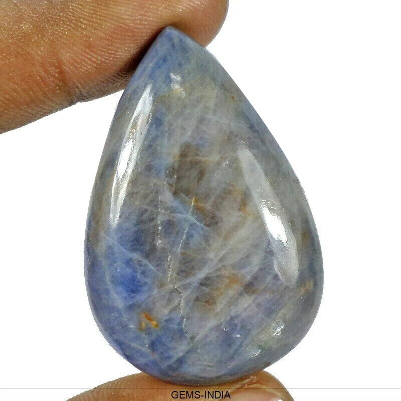 Certified 224 Cts Natural Untreated Gray Blue Sapphire Pear Cab Loose Huge Gem