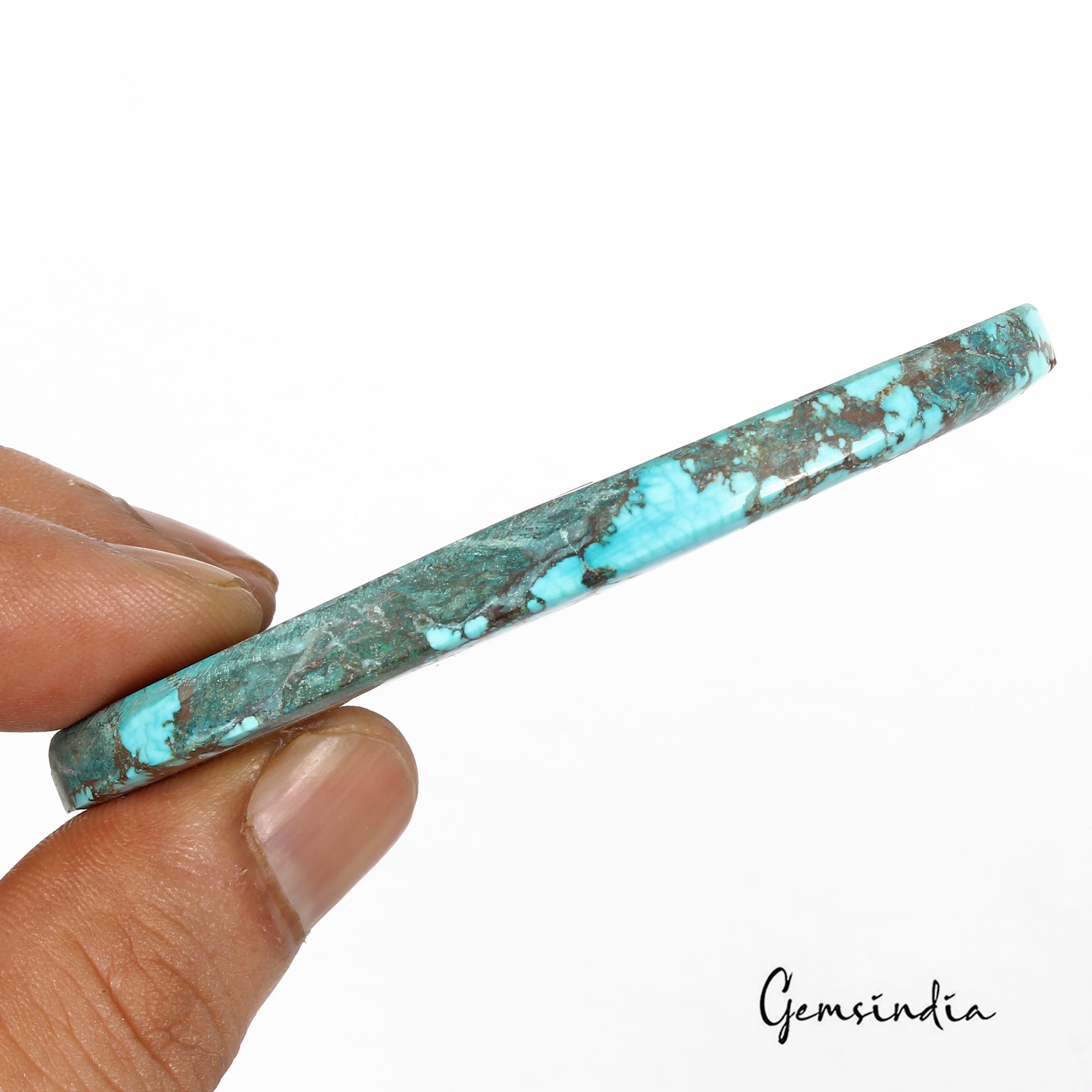 280 Ct Blue Spiderweb Turquoise Oval Cabochon Arizona Loose Huge Gems From U.S