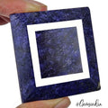 Blue Sapphire Loose Gemstone, Rectangular Cut, Color Enhanced — 49x45x23 mm, 700 Ct, Madagascar