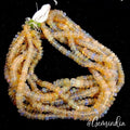 188 Ct/4 Strands Natural Ethiopian Untreated Welo Fire Opal Rondelle Beads ~16"