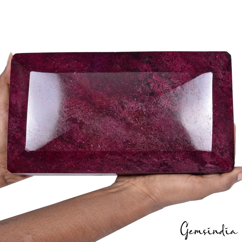 5.6 kilo Natural Red Ruby Museum Size Octagon Cut Huge Size Collective Gemstone