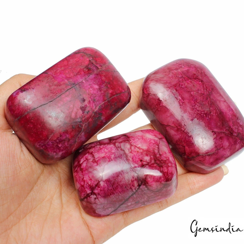 2400 Cts Natural Pink Red Ruby Cushion Cabochon Loose Earth mined Huge Gemstone