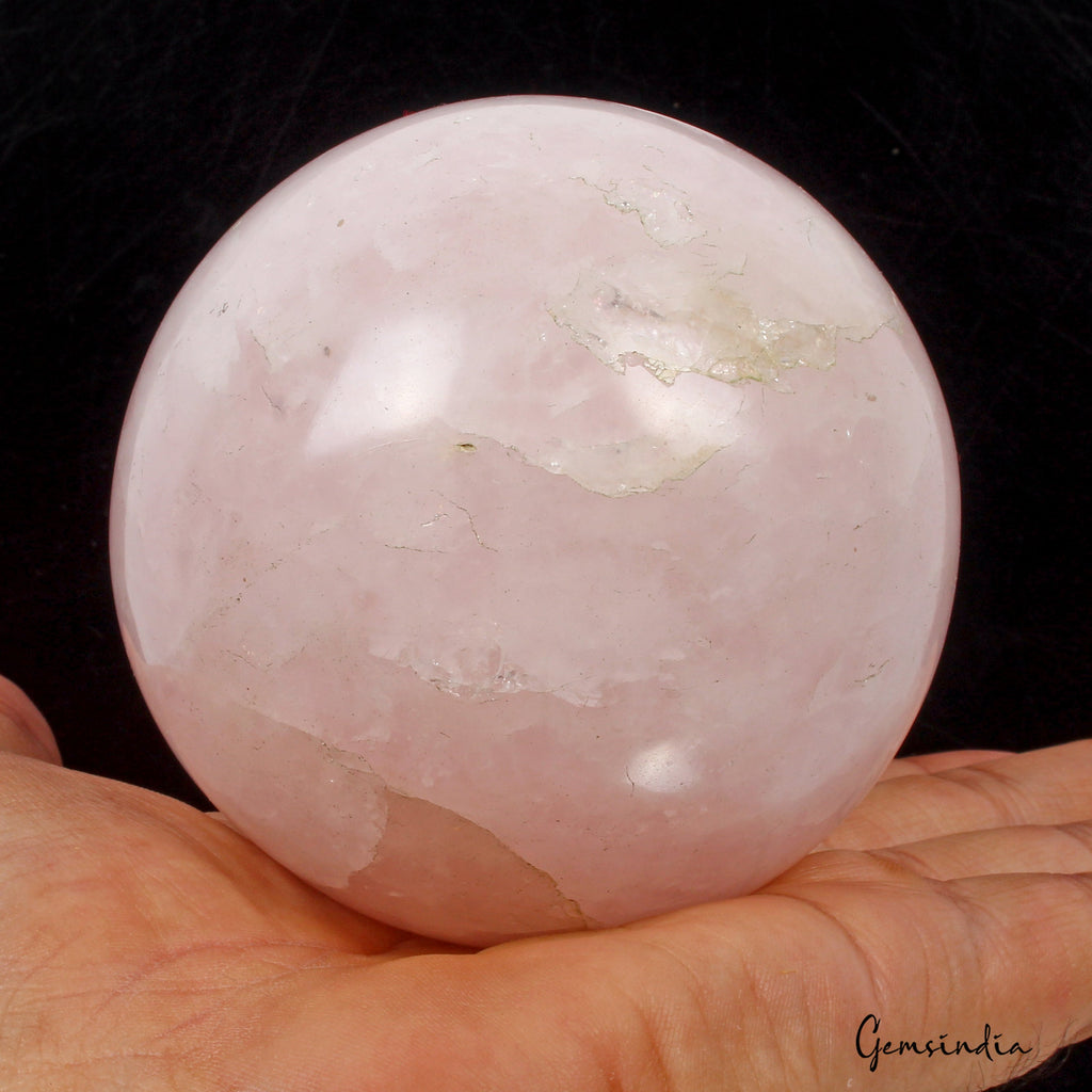 3920Ct Natural Pink Rose Quartz Polished Healing Crystal Mineral Gem Sphere/Ball