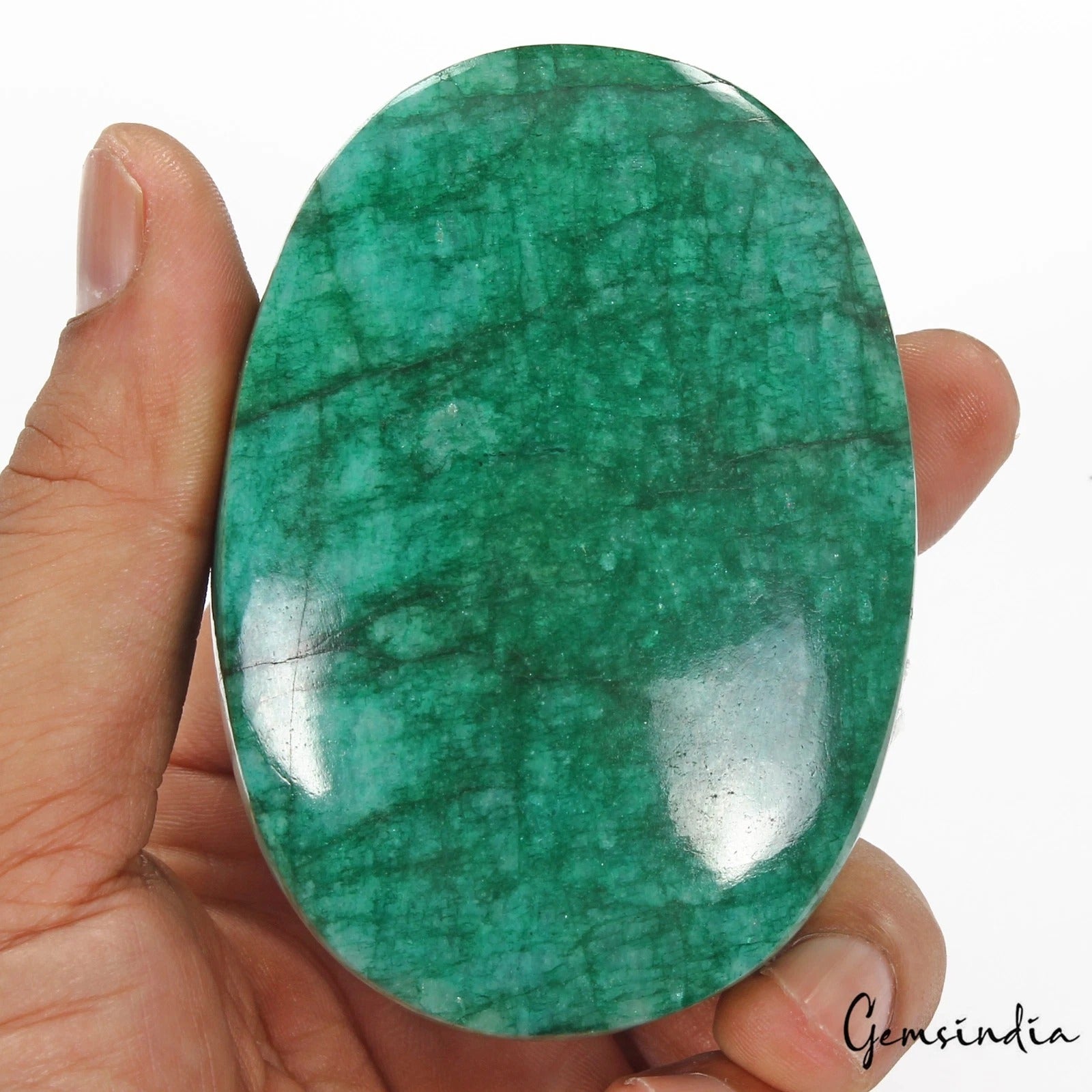 Emerald Cabochon — 84 x 60 x 48mm, 2150 Ct, Brazil