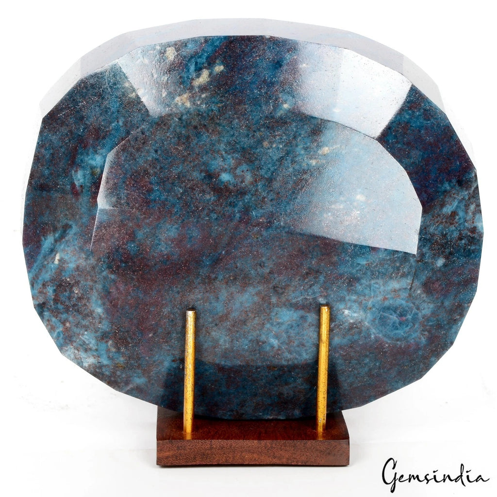 Ruby Kyanite Loose Gemstone, Oval Cut, Untreated — 7.3x6.4x2.4 Inches, 21000 Ct (4.2 Kg), Madagascar
