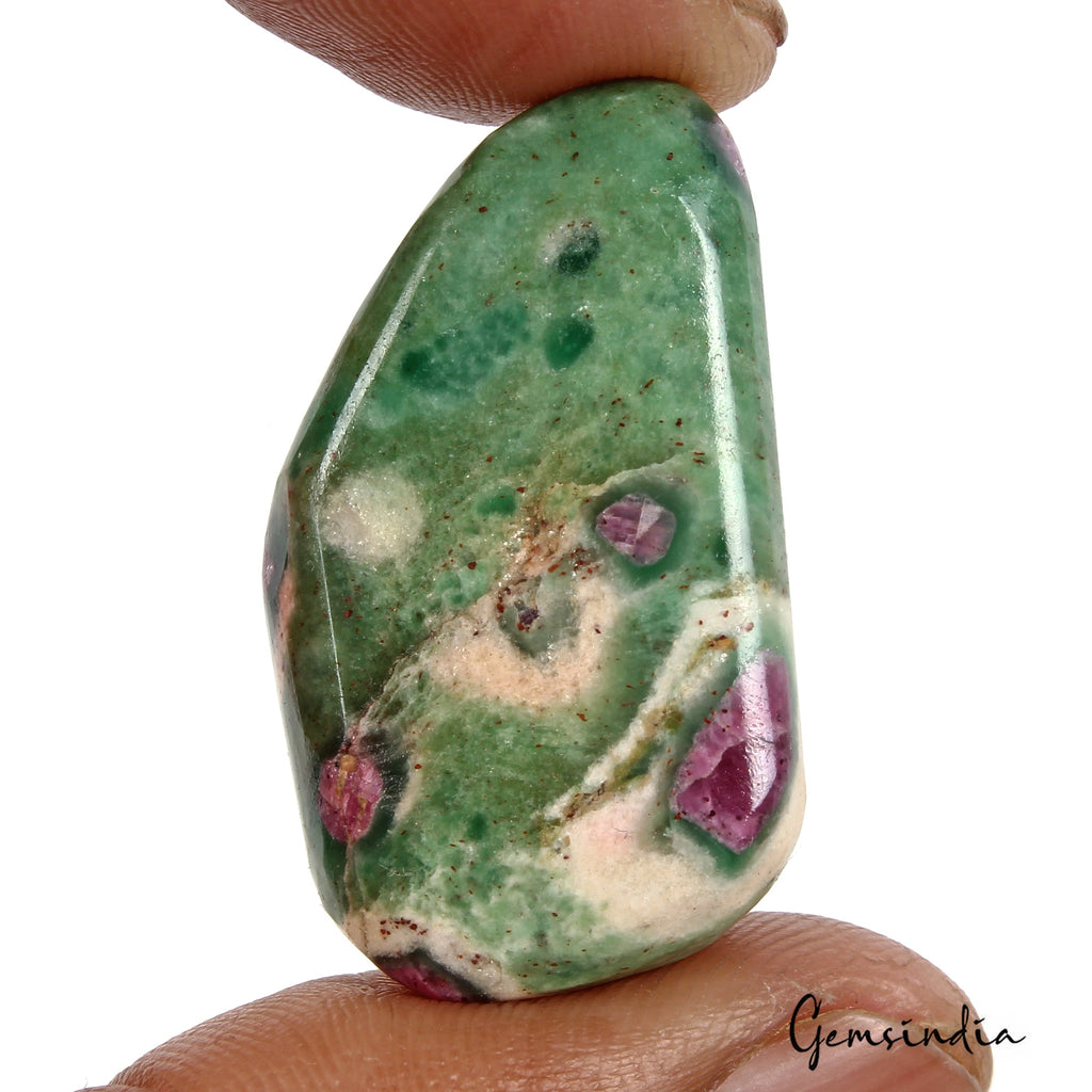 83.00 Ct Natural Untreated Ruby Zoisite Fancy Tumble Loose Gemstone For Jewelry