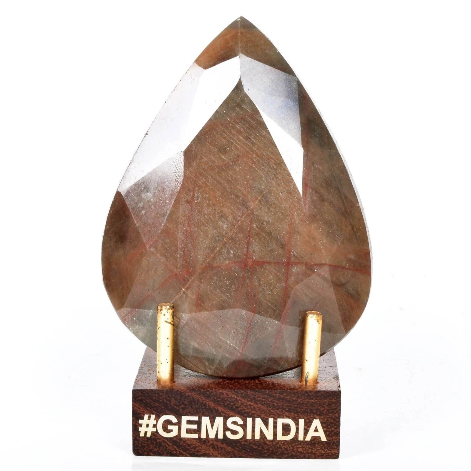 Certified 900 Cts Natural Untreated Golden Brown Sapphire Pear Faceted Huge Gem