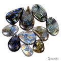 980 Ct Natural Untreated Multi Shine Labradorite Mix Cabochon Loose Gem Lot 10Pc