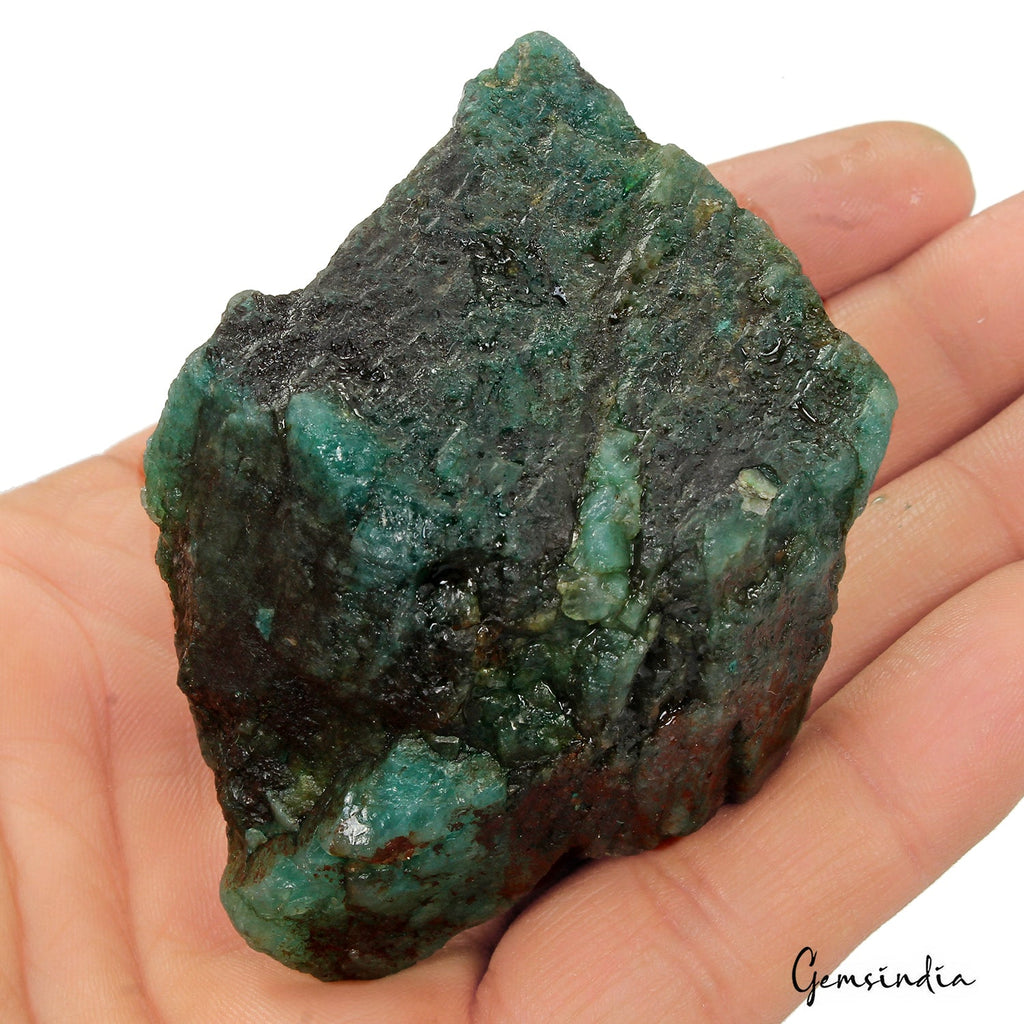 630 Ct Natural Green Brazilian Emerald Uncut/Raw Rough Museum Size Loose Gems