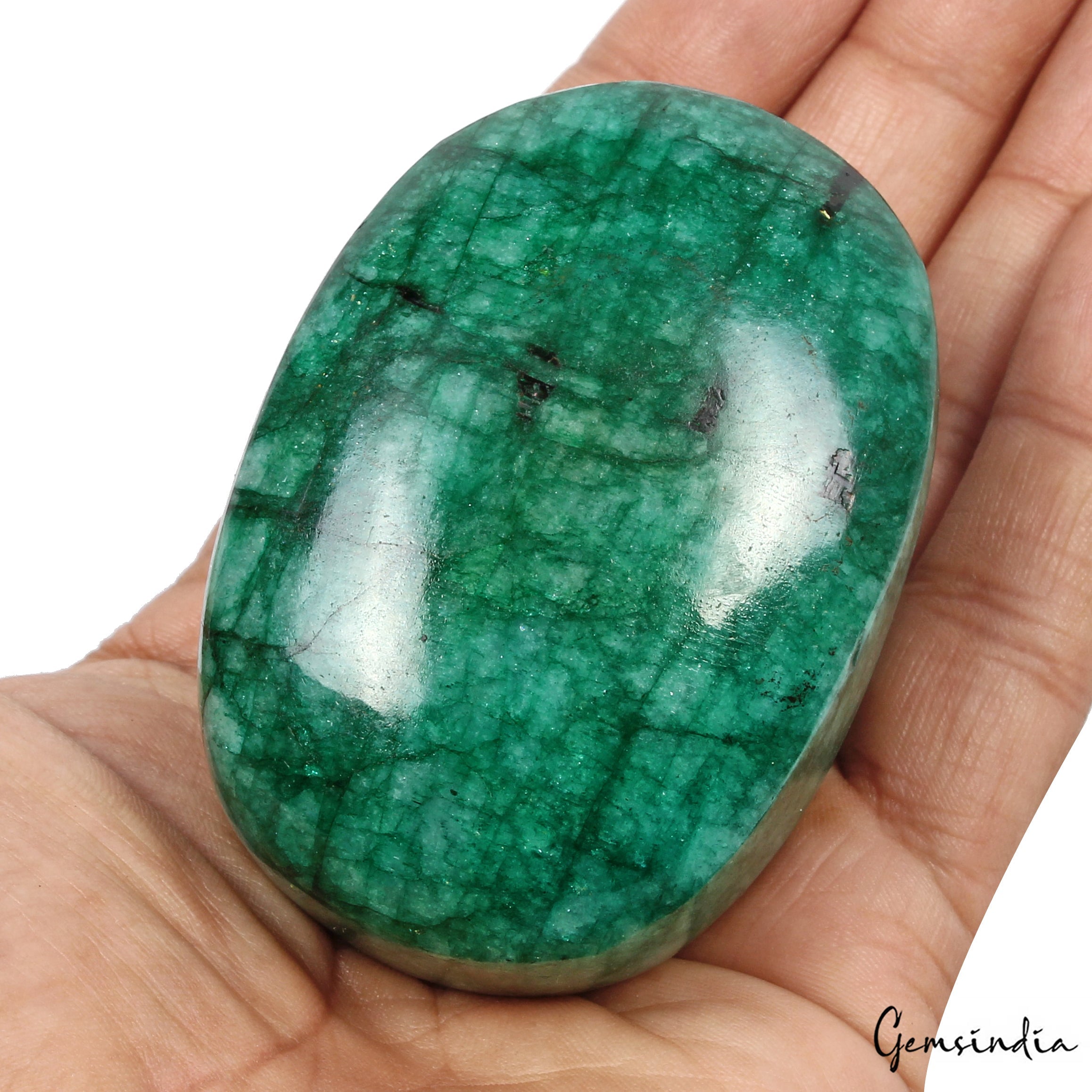 1450Ct Natural Huge Green Emerald Earth-Mined Museum Size Oval Cabochon Gemstone