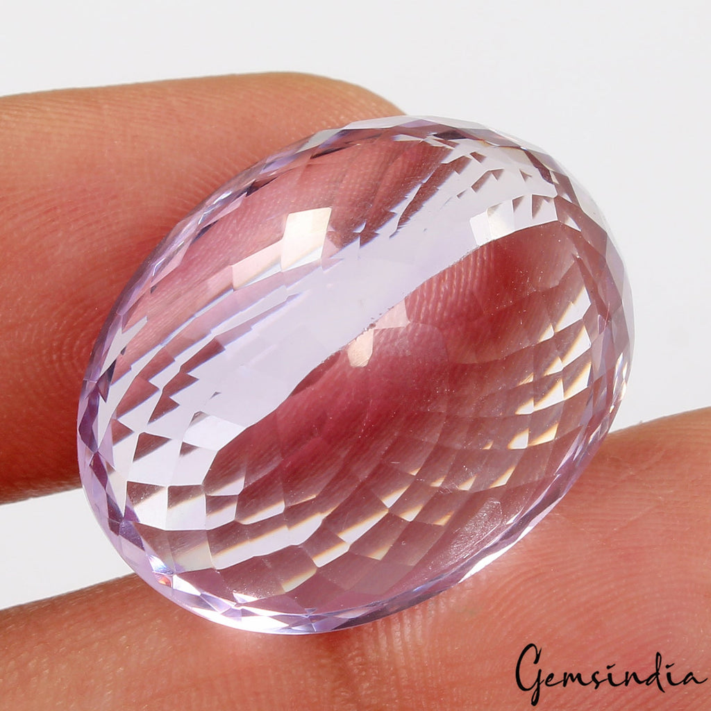 Huge 43.50 Cts Natural Purple Amethyst Oval Cut Loose Unheated Gemstone, Brazil
