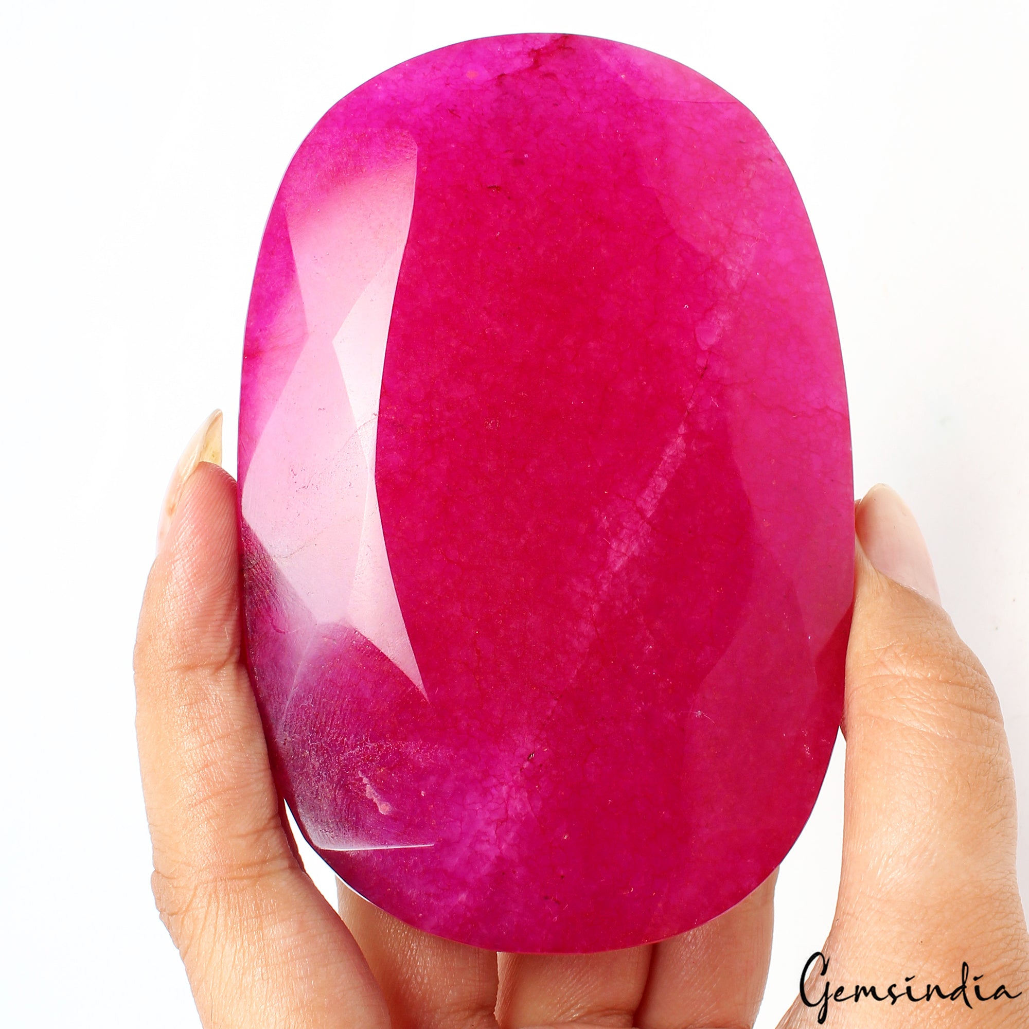 1370 Carat Natural Pink Quartz Oval Faceted Museum Size Loose Nice Cut Gemstone