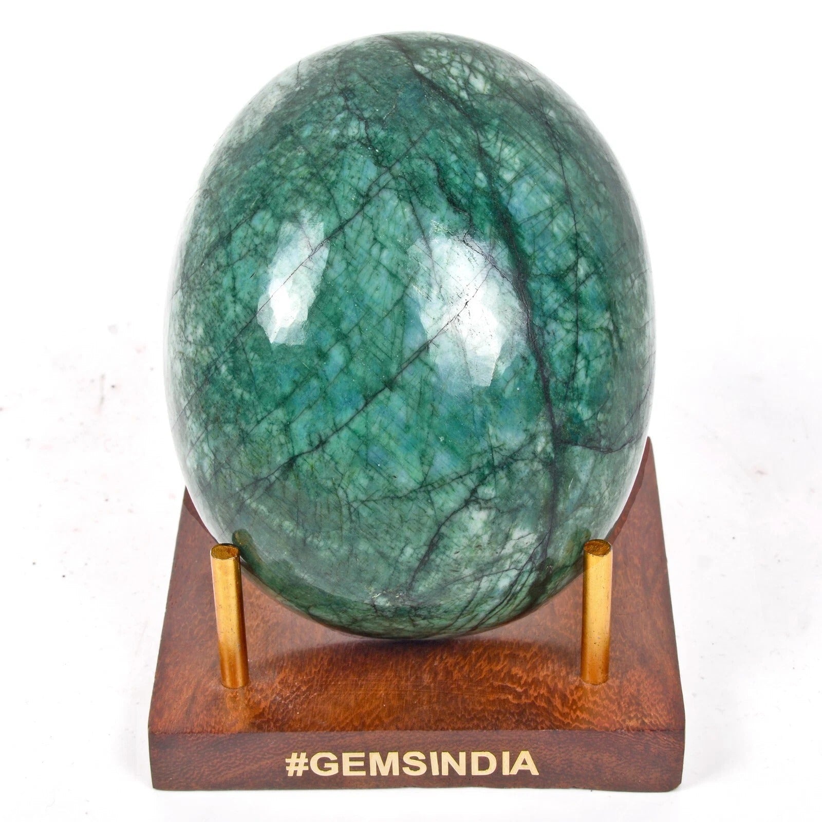 Certified 2230 Ct Natural Brazilian Green Emerald Oval Cab Huge Size Loose Gem