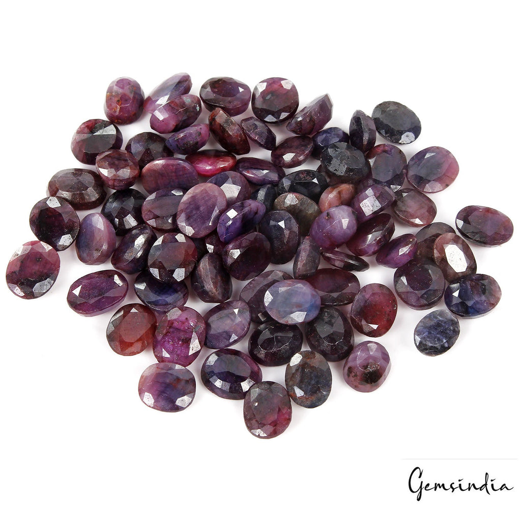 180.30 Ct Natural Blue Sapphire Oval Faceted Loose Wholesale Gemstone Lot 72 Pcs