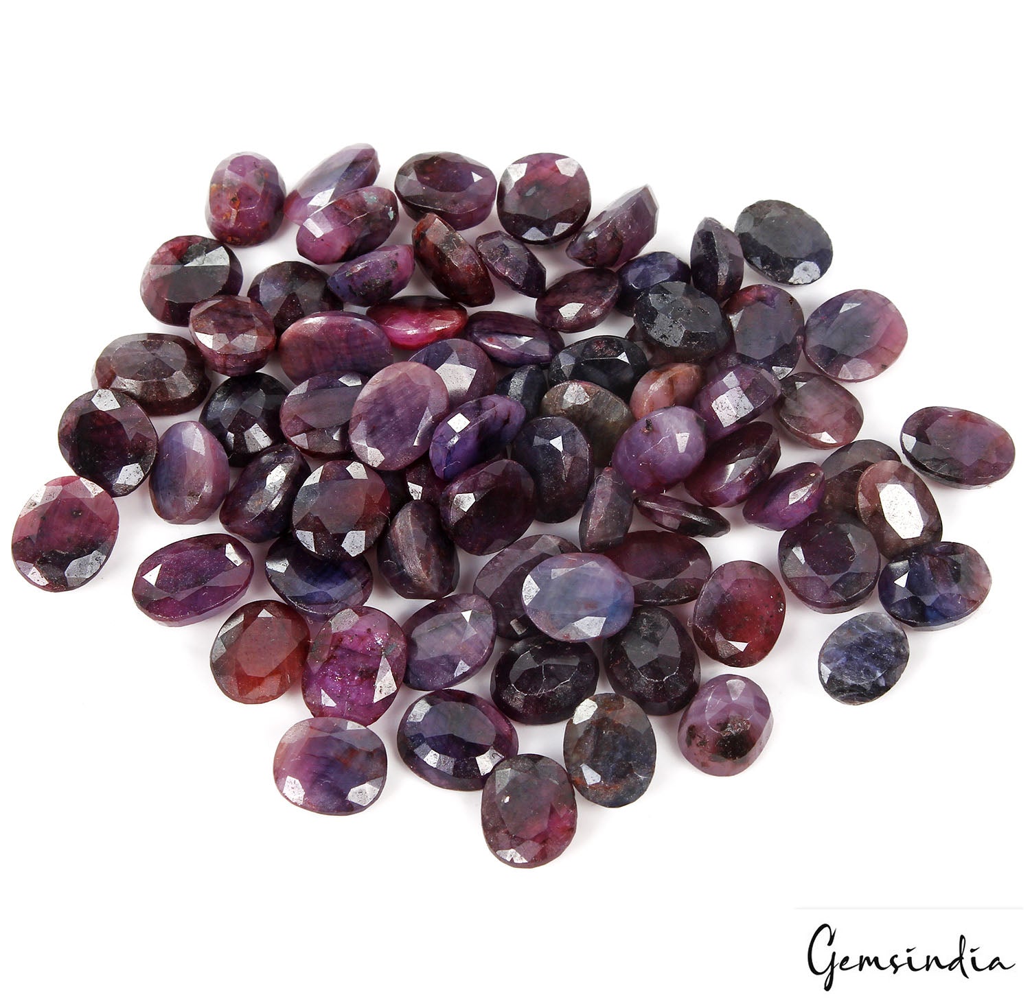 180.30 Ct Natural Blue Sapphire Oval Faceted Loose Wholesale Gemstone Lot 72 Pcs