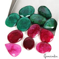 450 Ct/12 Pcs Natural Pink Beryl & Green Emerald Mix Cu Loose Wholesale Gems Lot