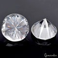 350 Cts Natural Brazilian Untreated White Quartz Round Diamond Cut Rare Huge Gem