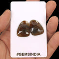 58.00 Ct Natural Brown Untreated Sapphire Fancy Checker Cut Loose Gemstone Pair