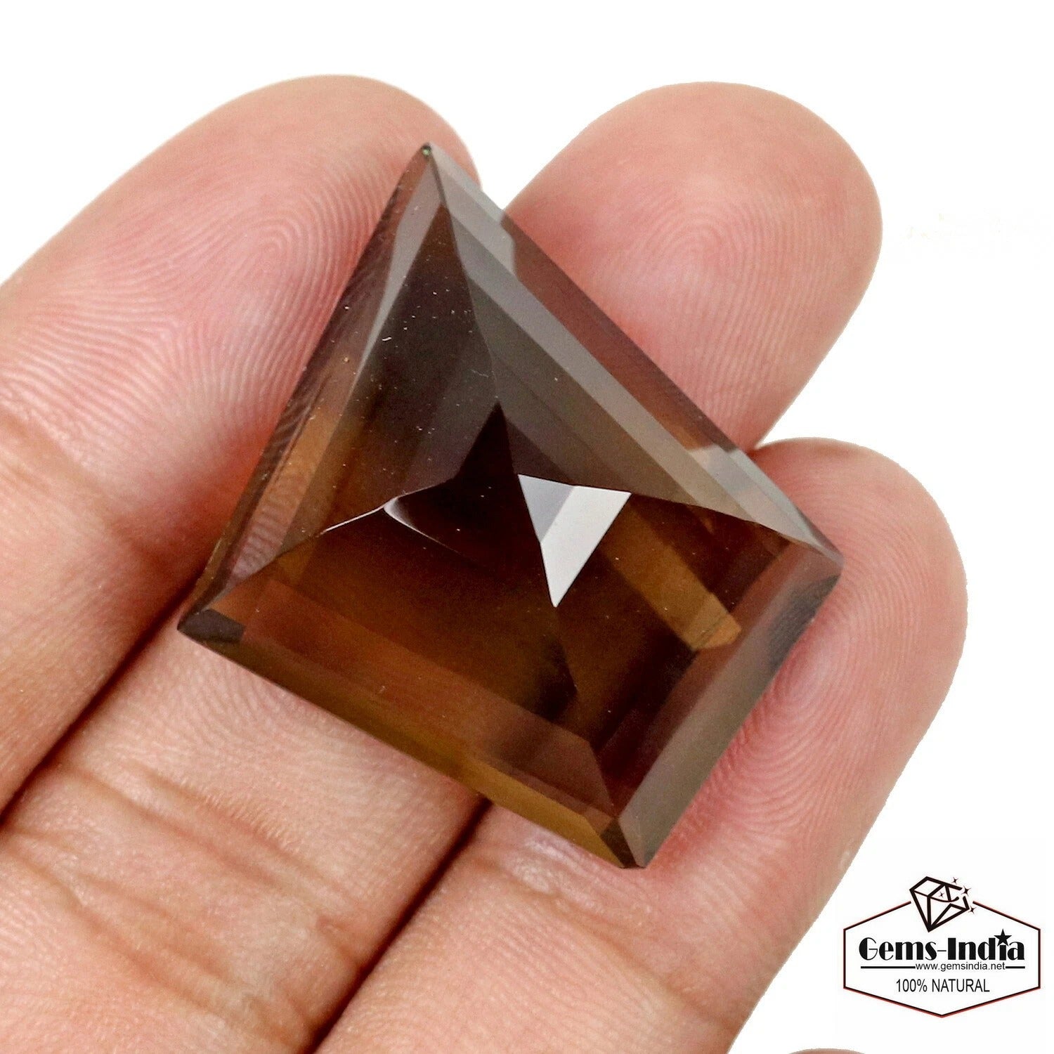Certified 51.50 Carats Natural Untreated Golden Honey Citrine Fancy Cut Rare Gem