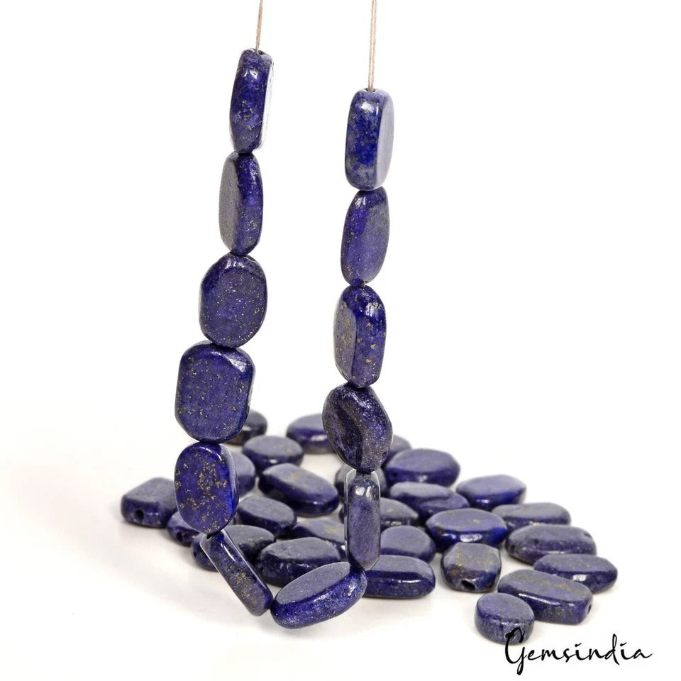 Lapis Lazuli Beaded Strand, Color Enhanced, Blue — 9mm to 13mm, 150.00 Ct