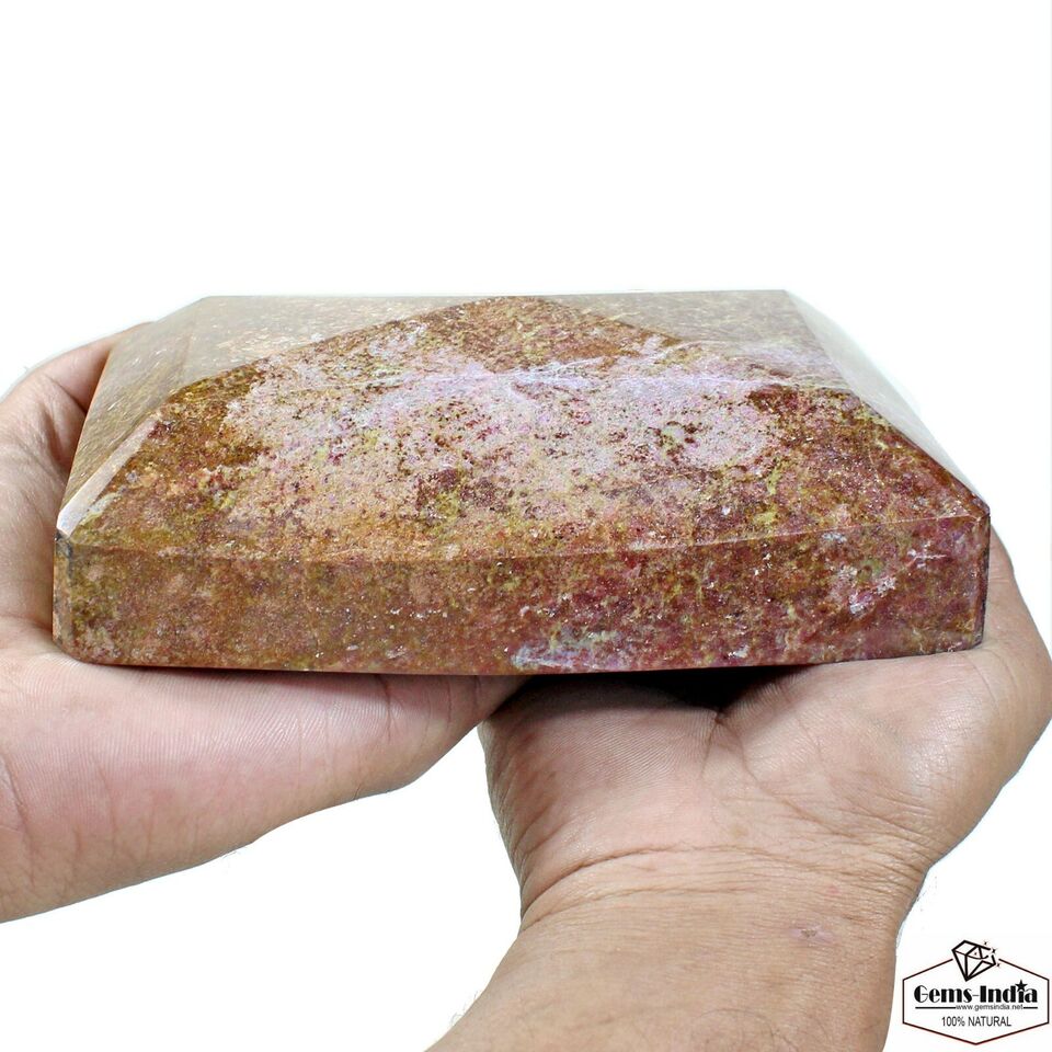 2.2 Kg 100% Natural Untreated Ruby Madagascar Octagon Cut Large Gemstone W Stand